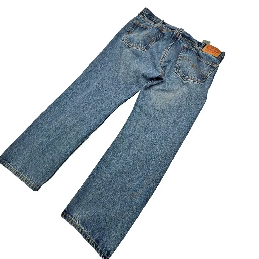Levi's 505 Men's 38x29 Straight Regular Fit Medium Wash Denim Jeans